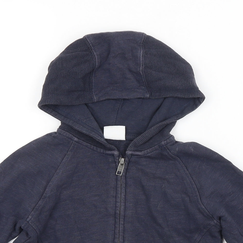 Zara Boys Blue   Full Zip Hoodie Size 3-4 Years