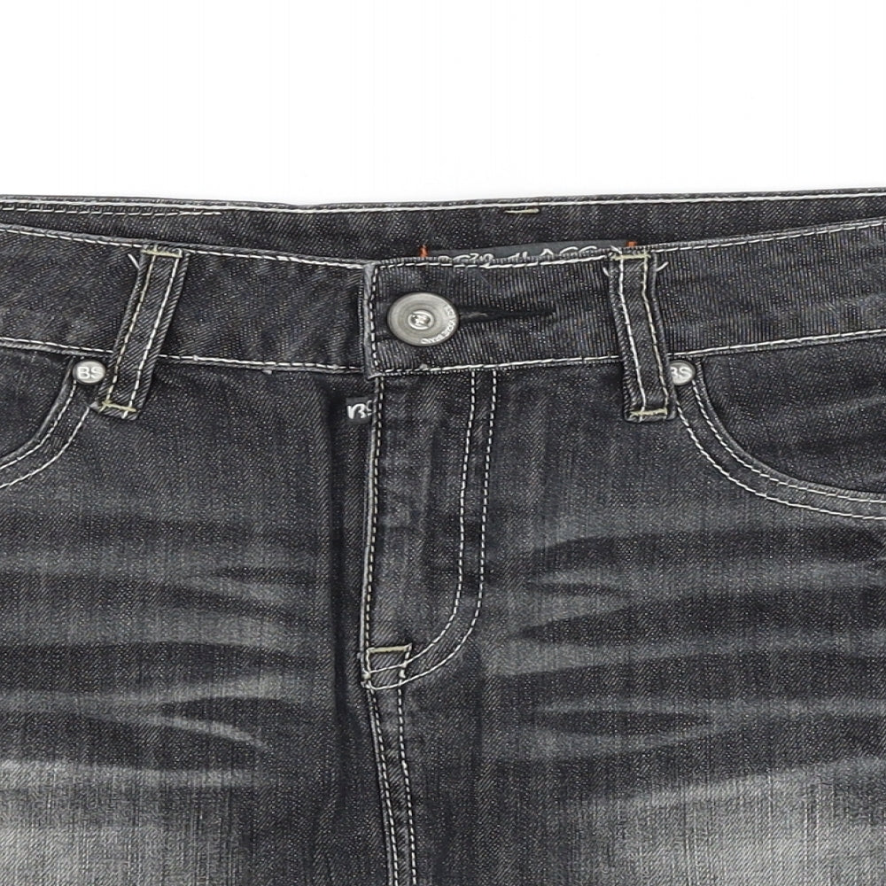 Preworn Womens Grey   Straight & Pencil Skirt Size M