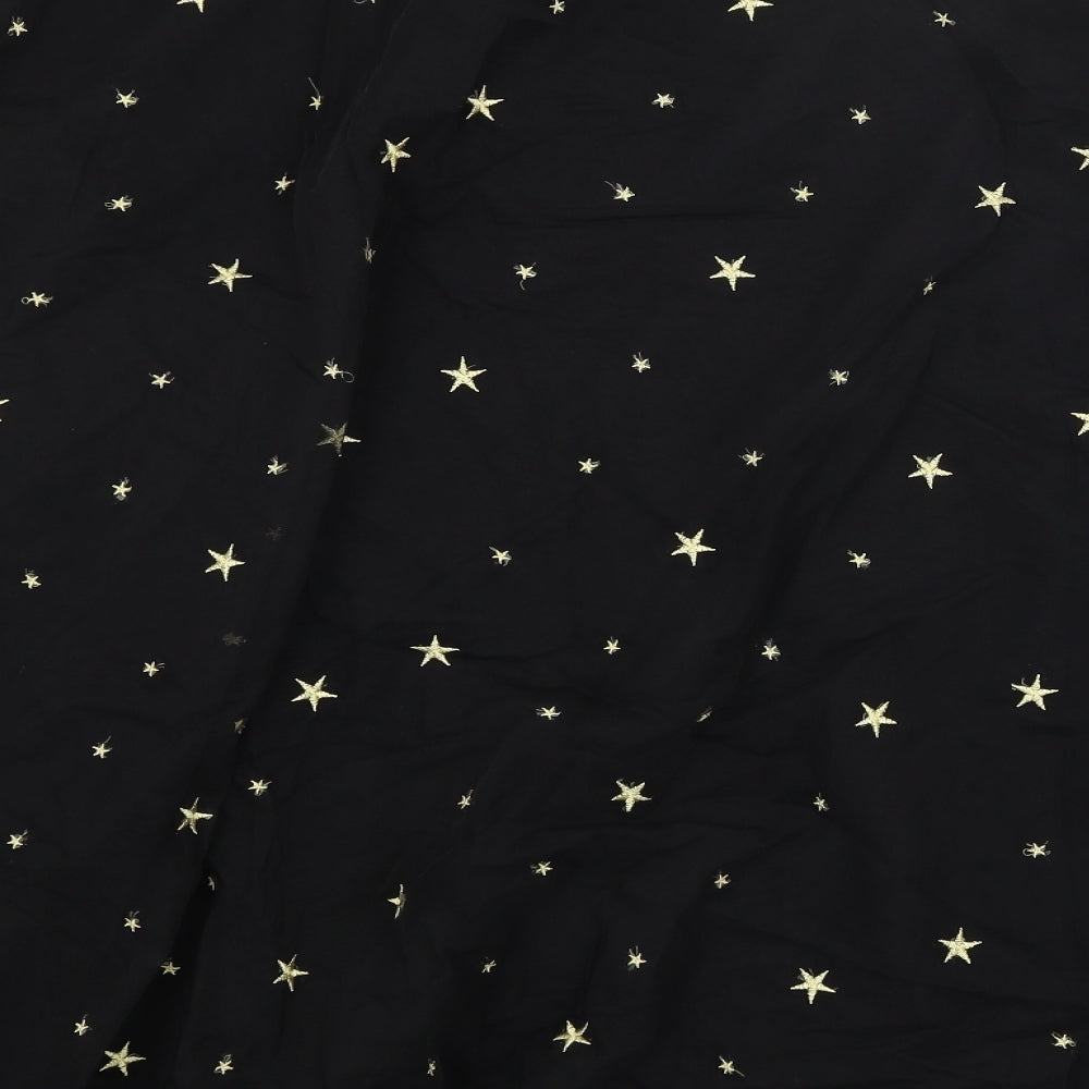 VERO MODA Womens Black Argyle/Diamond  A-Line Skirt Size XL