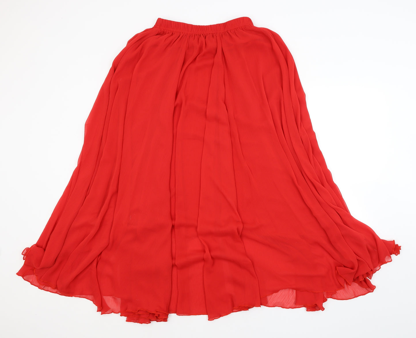 Preworn Womens Red   A-Line Skirt