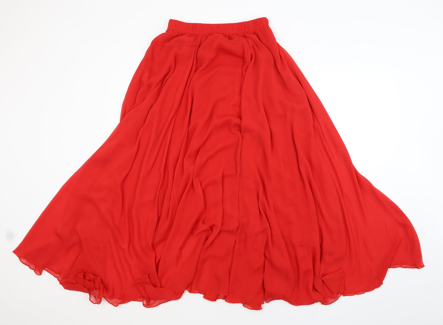 Preworn Womens Red   A-Line Skirt