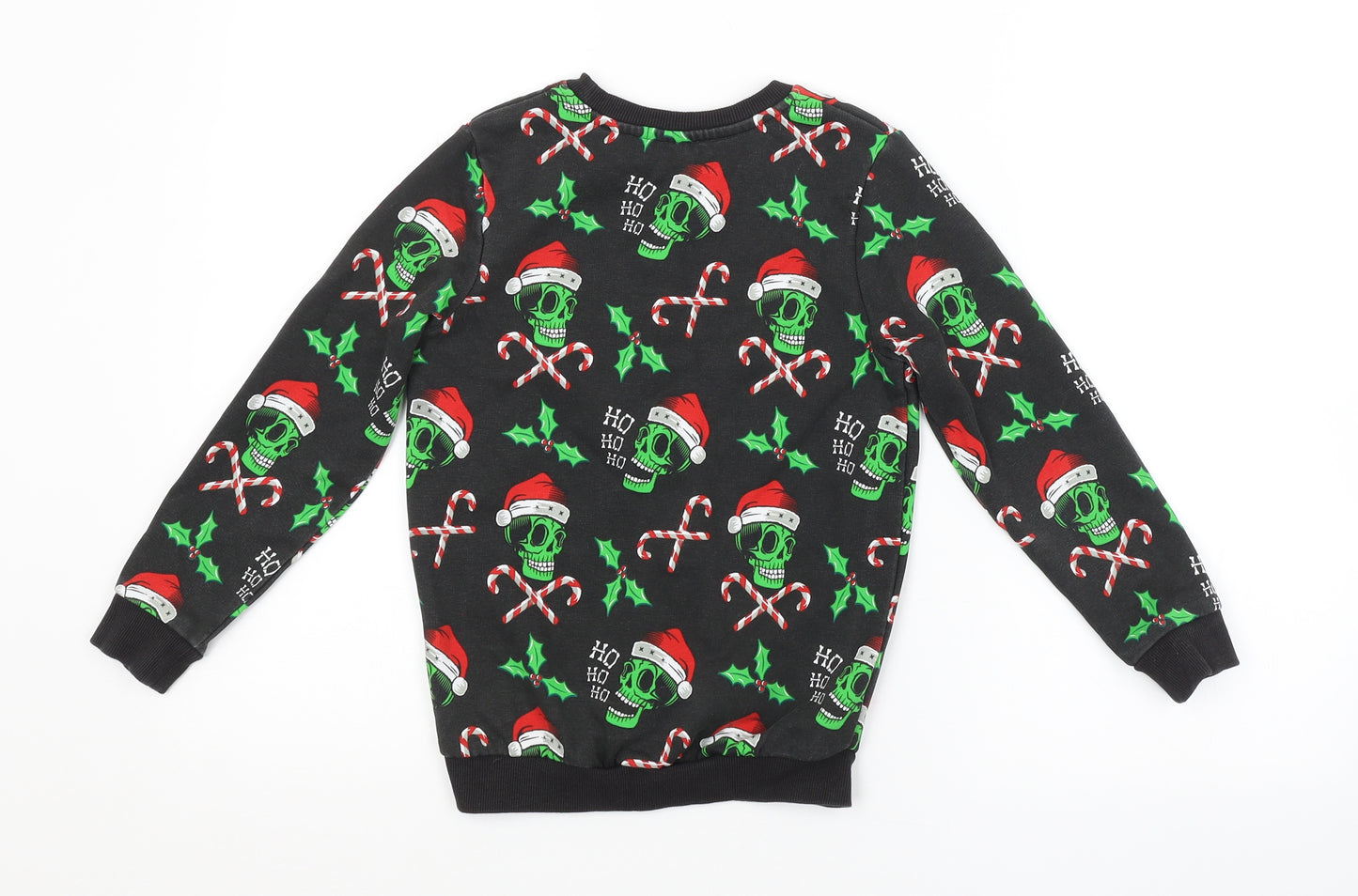TU Girls Grey Geometric  Pullover Jumper Size 6 Years  - CHRISTMAS
