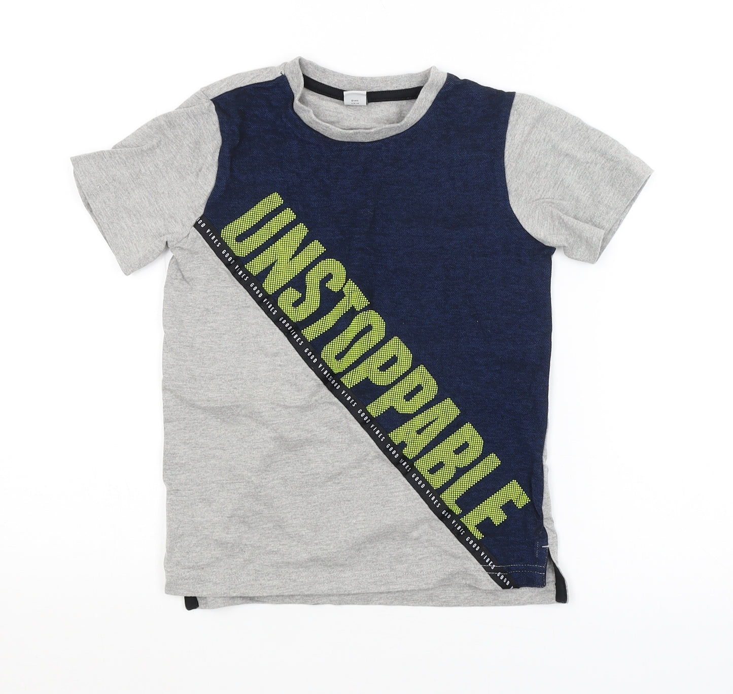 TU Boys Grey   Basic T-Shirt Size 8 Years
