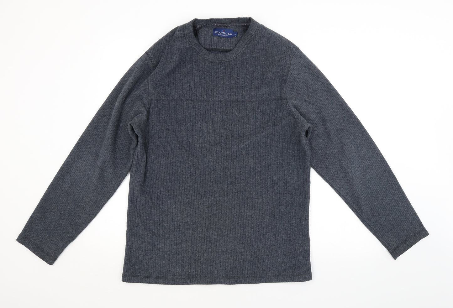 Atlantic Bay Mens Grey   Pullover Jumper Size M