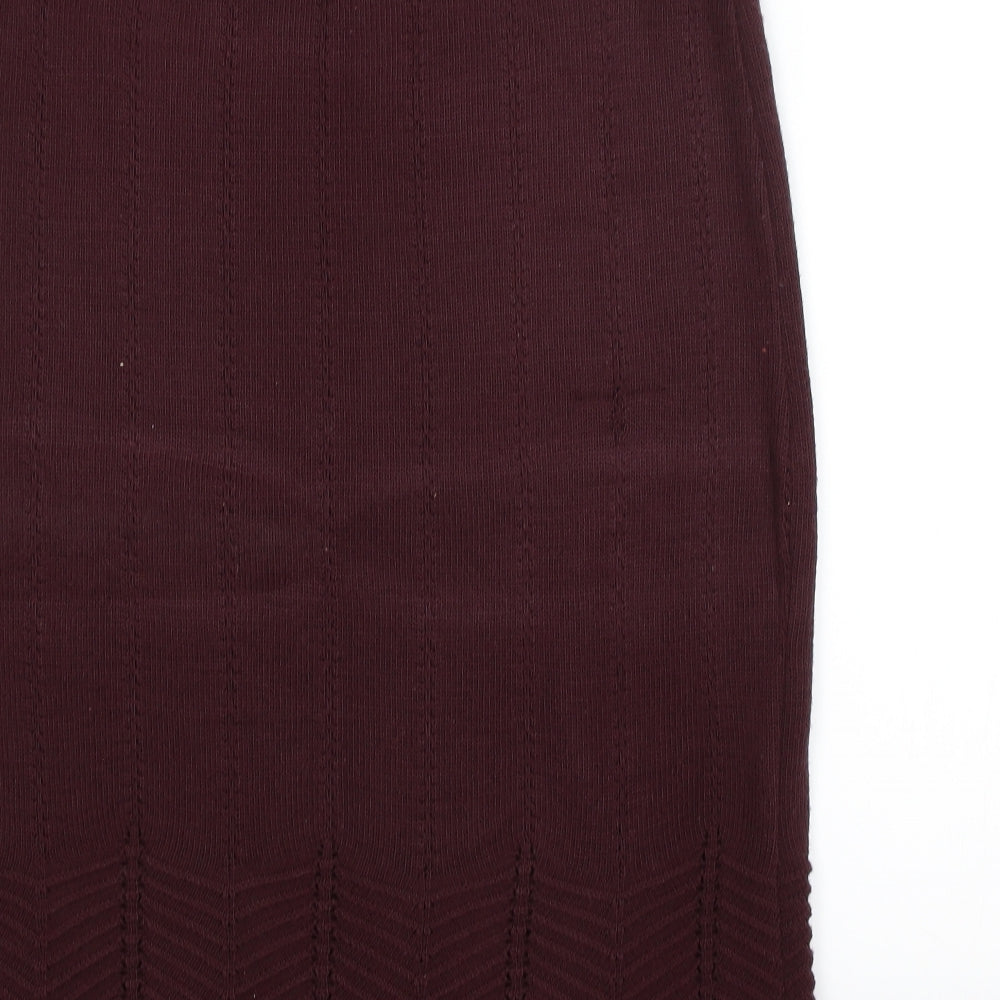 TRUWORTHS Womens Purple Argyle/Diamond  Straight & Pencil Skirt Size 8