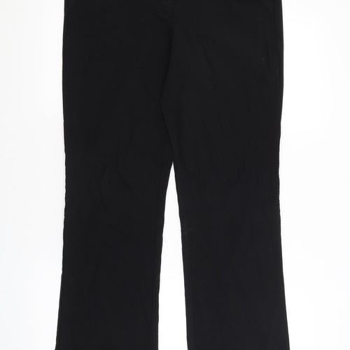 Contempo Womens Black   Trousers  Size 14 L31 in