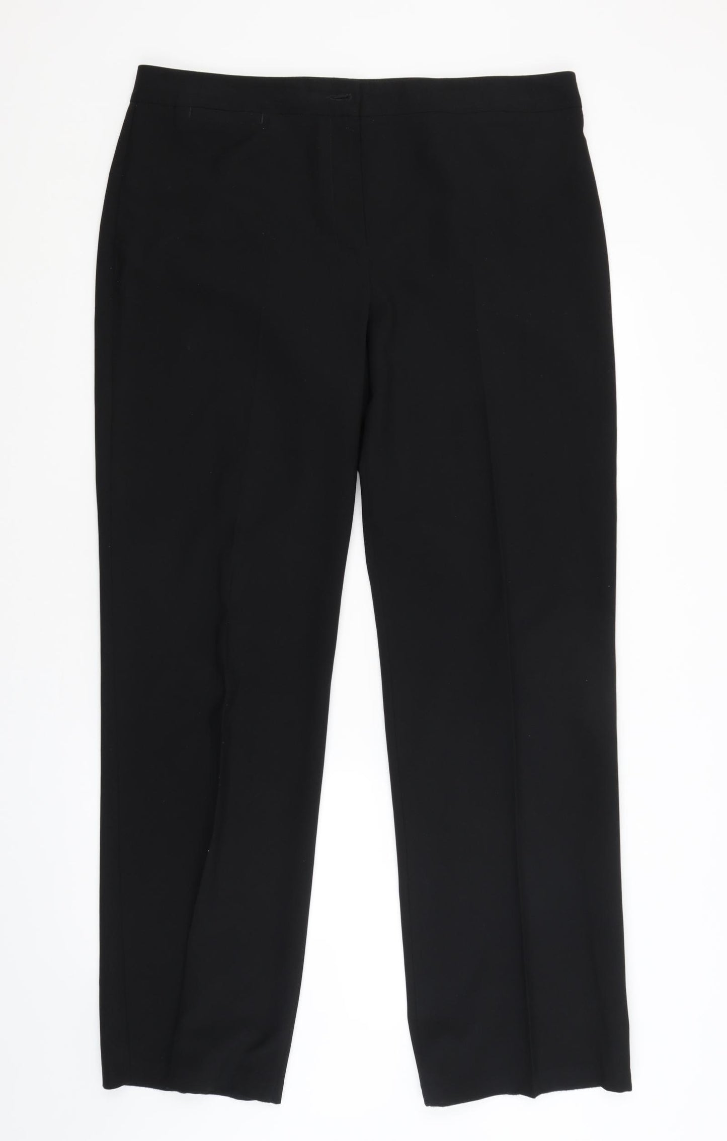 M&S Womens Black   Trousers  Size 16 L32 in