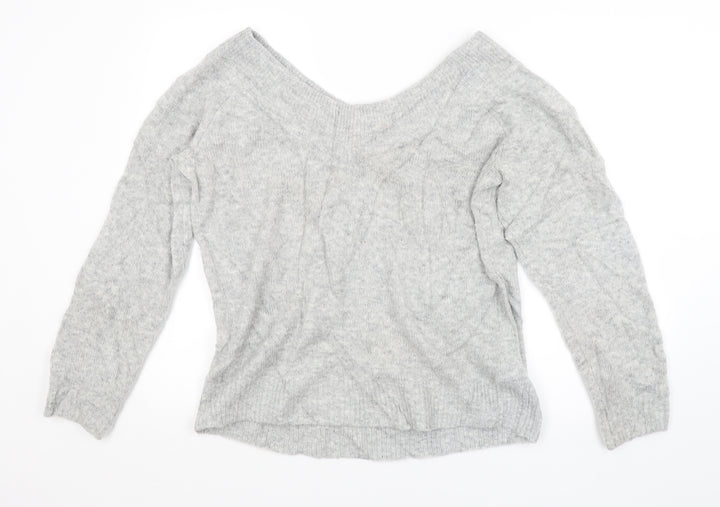 H&M Womens Grey   Pullover Jumper Size M