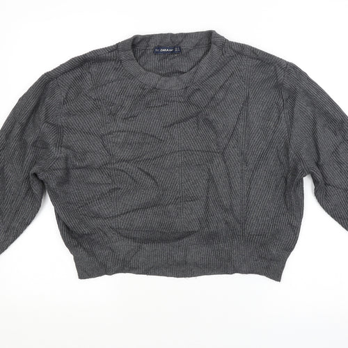 Zara Womens Grey   Pullover Jumper Size S