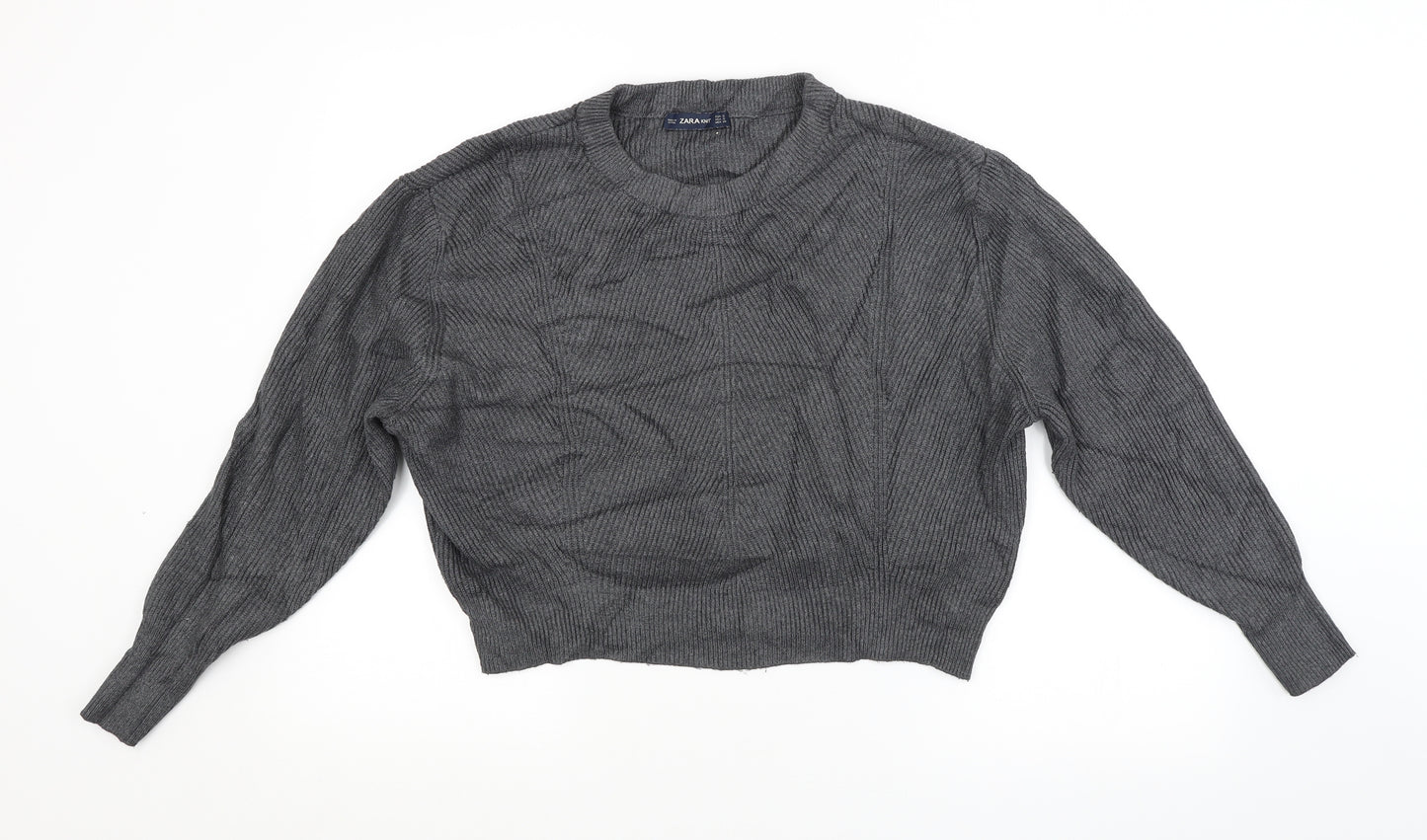 Zara Womens Grey   Pullover Jumper Size S