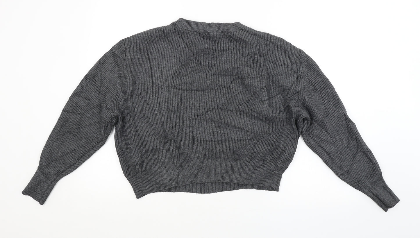 Zara Womens Grey   Pullover Jumper Size S