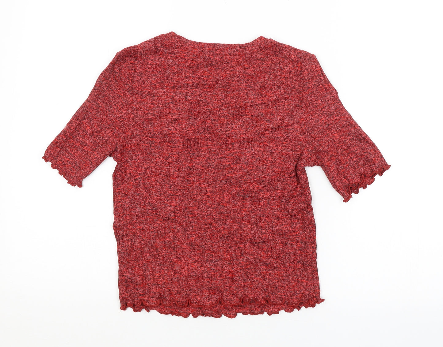 M&S Womens Red   Pullover Jumper Size 10