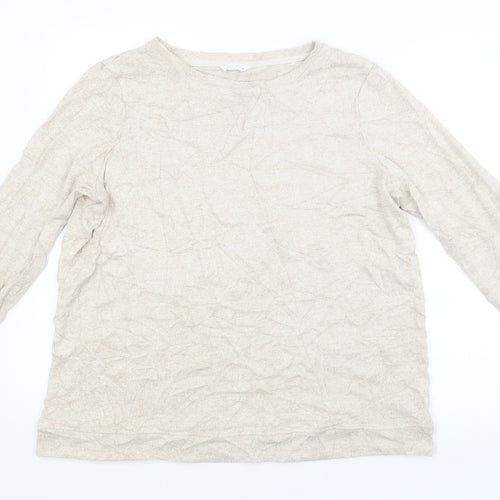 M&S Womens Beige   Pullover Jumper Size 16