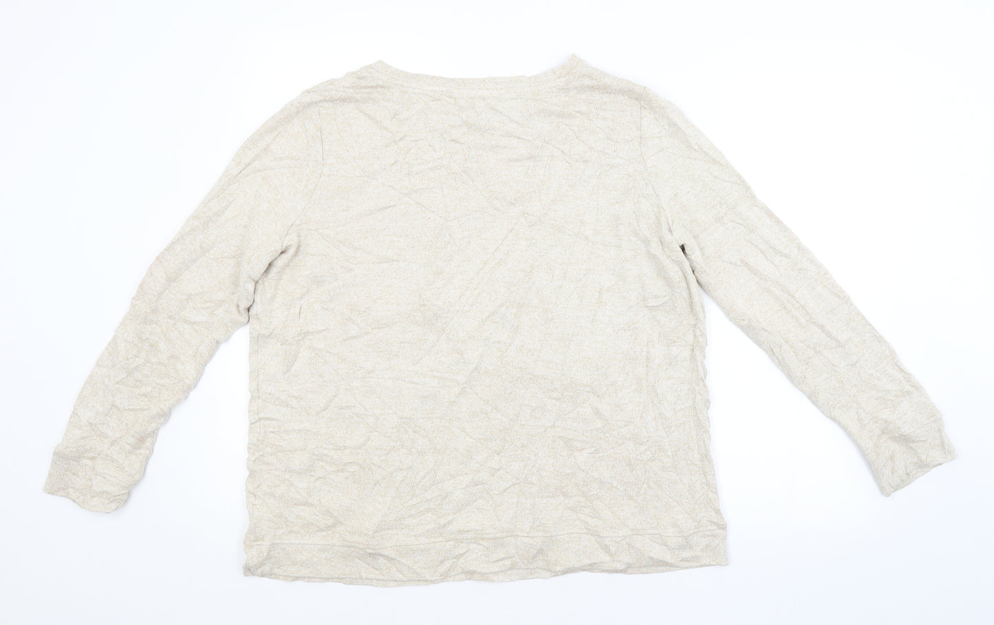 M&S Womens Beige   Pullover Jumper Size 16