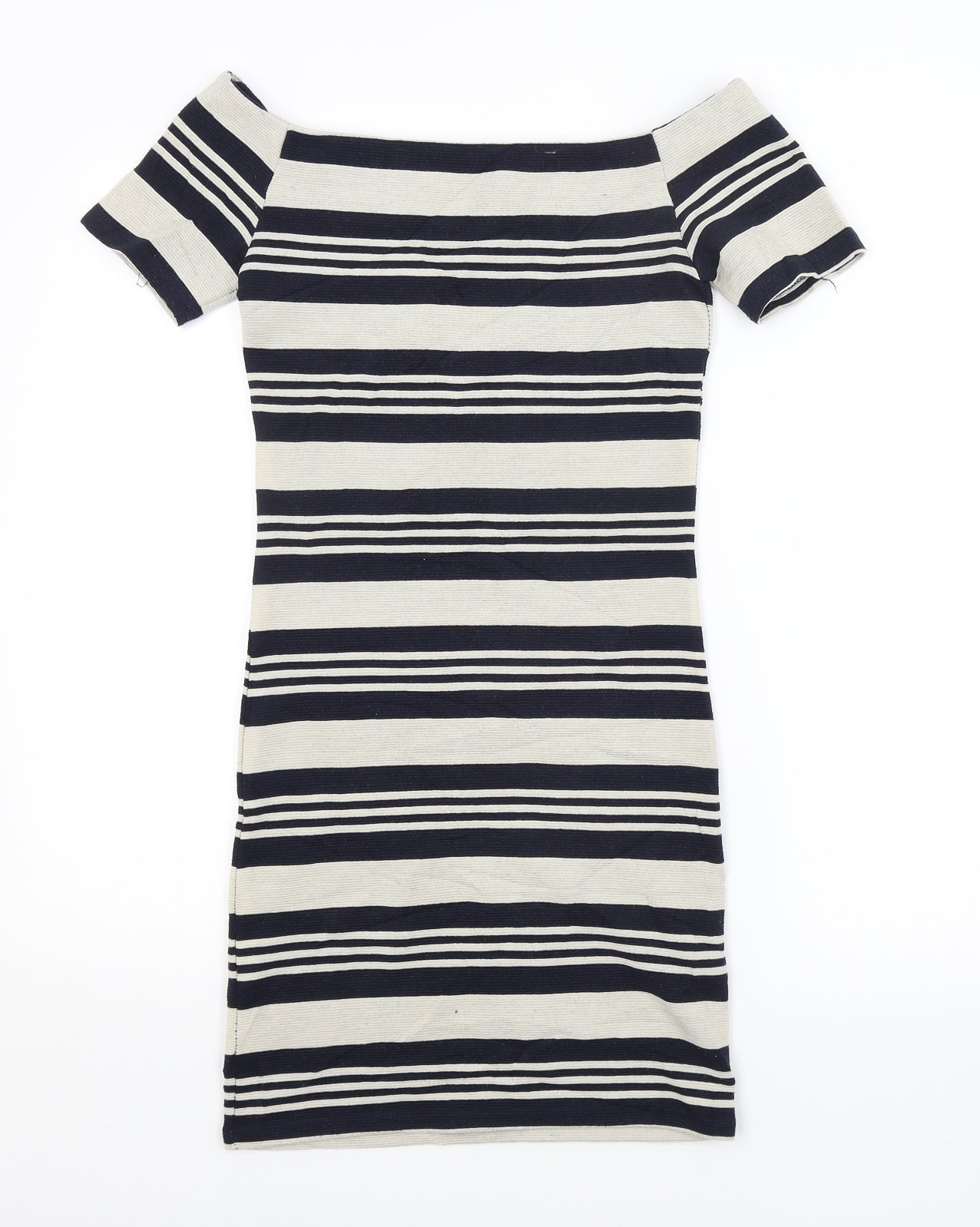 Topshop Womens Multicoloured Striped  Pencil Dress  Size 8