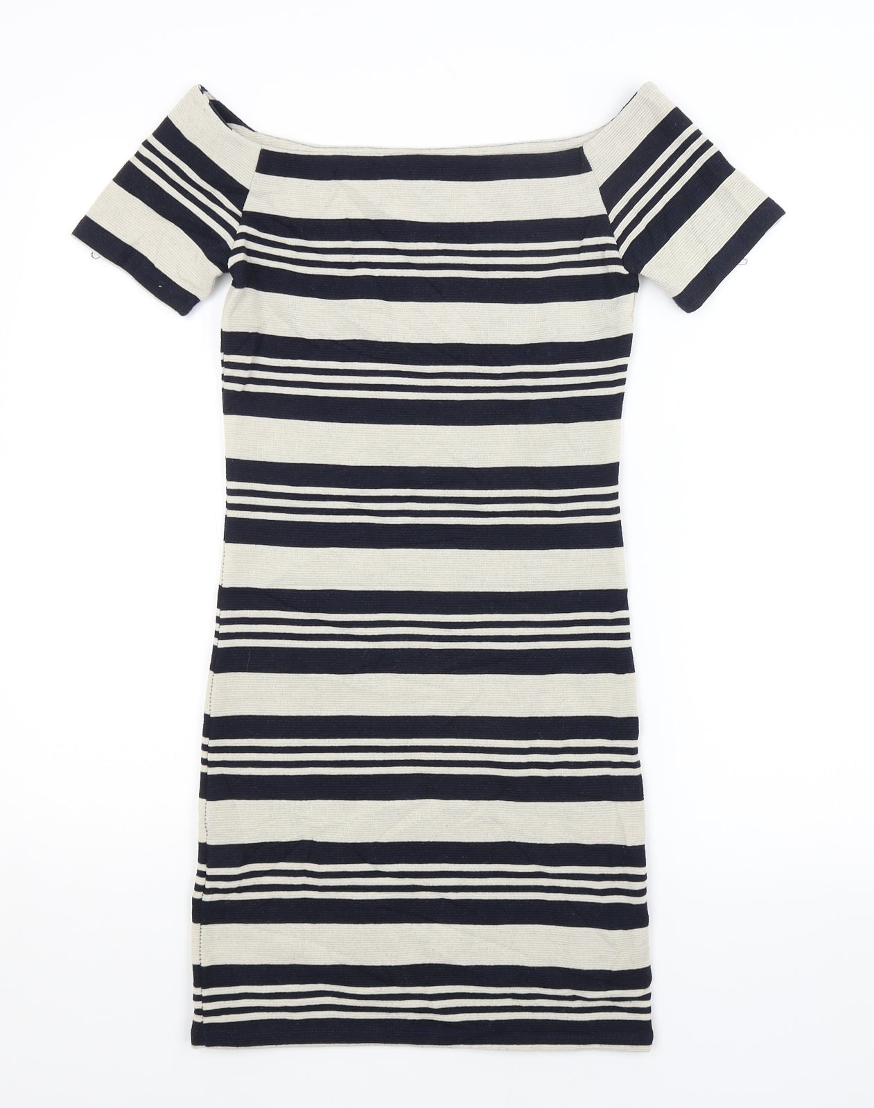 Topshop Womens Multicoloured Striped  Pencil Dress  Size 8
