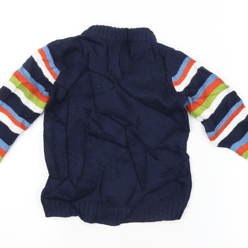 Ministry of Rascals Baby Blue Striped  Pullover Jumper Size 18-24 Months