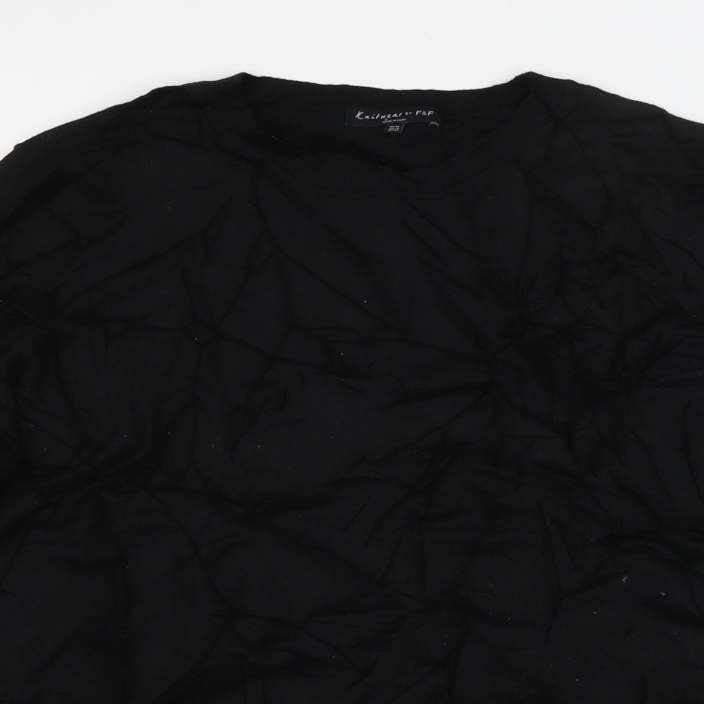 F&F Womens Black   Pullover Jumper Size 12