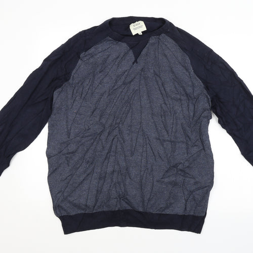Easy Mens Blue   Pullover Jumper Size M