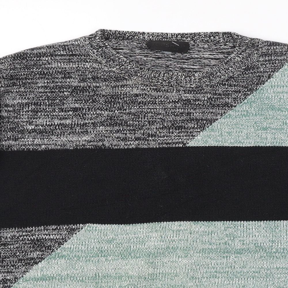 Topshop Womens Multicoloured   Pullover Jumper Size 8
