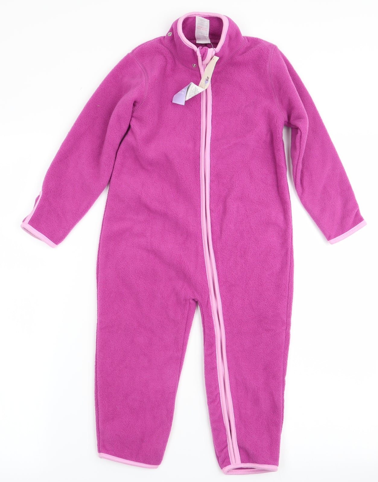 Lilly & Dan Girls Pink   Coverall One-Piece Size 18-24 Months  - Fleece Feel Exterior