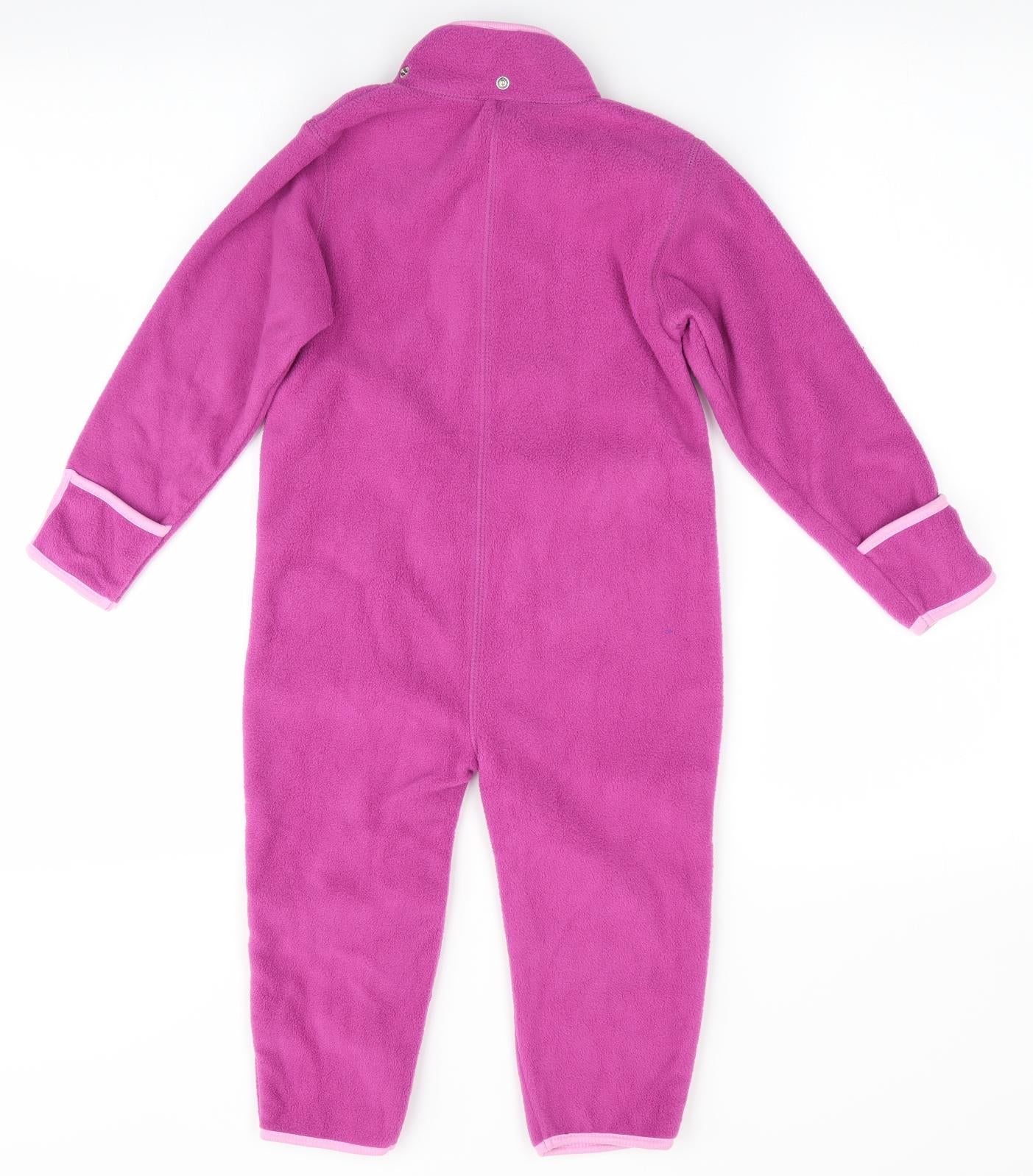 Lilly & Dan Girls Pink   Coverall One-Piece Size 18-24 Months  - Fleece Feel Exterior