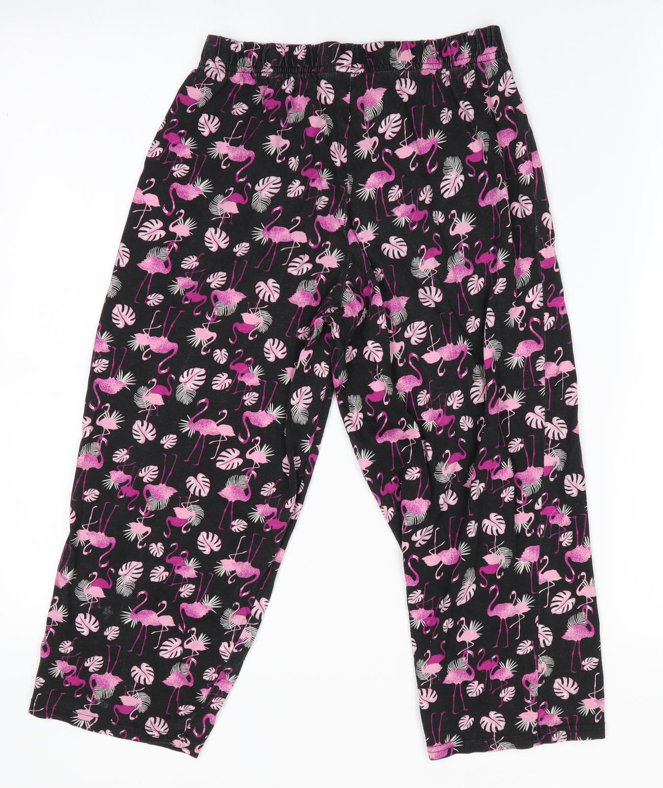 George Girls Pink Animal Print   Pyjama Pants Size 4-5 Years  - Flamingo Graphic