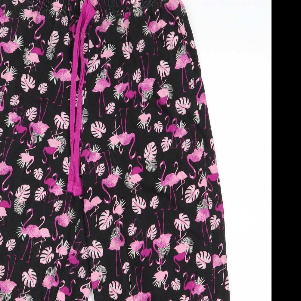 George Girls Pink Animal Print   Pyjama Pants Size 4-5 Years  - Flamingo Graphic