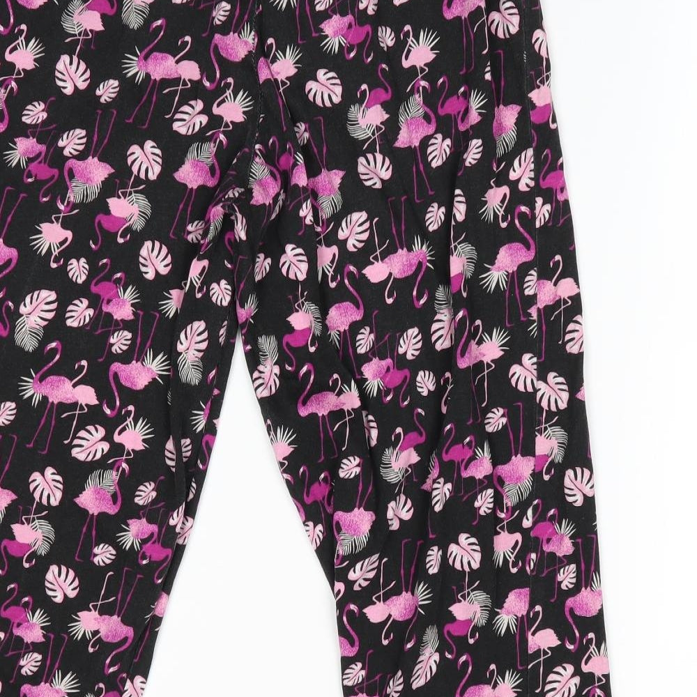 George Girls Pink Animal Print   Pyjama Pants Size 4-5 Years  - Flamingo Graphic