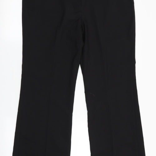 Basics Womens Black   Trousers  Size 14 L30 in