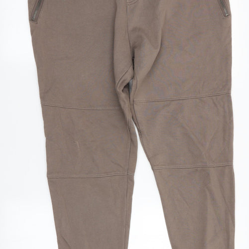 Pull & Bear Womens Brown   Jogger Trousers Size 12 L28 in