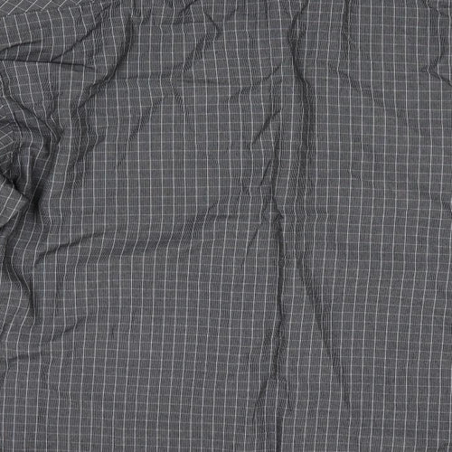 NEXT Mens Grey Check   Button-Up Size M