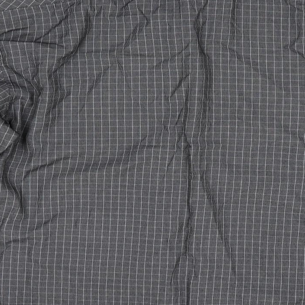NEXT Mens Grey Check   Button-Up Size M