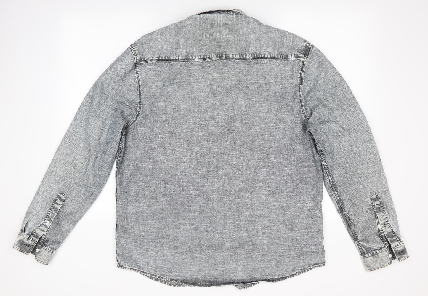 Cedar Wood State Mens Grey    Button-Up Size XL  - Distressed look