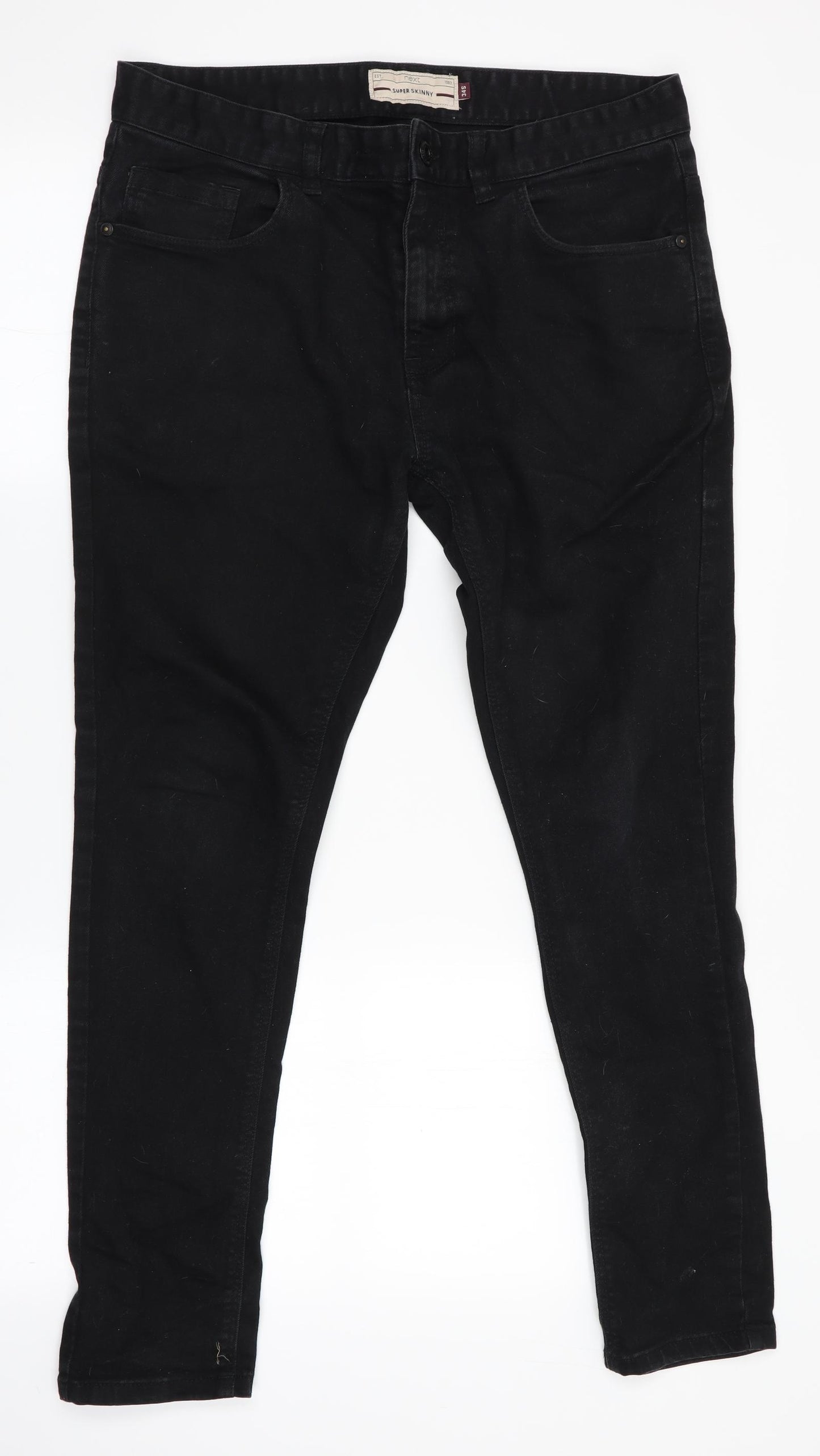 NEXT Mens Black   Skinny Jeans Size 34 in L28 in