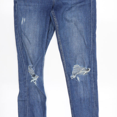 Topshop Mens Blue   Straight Jeans Size 26 in L30 in