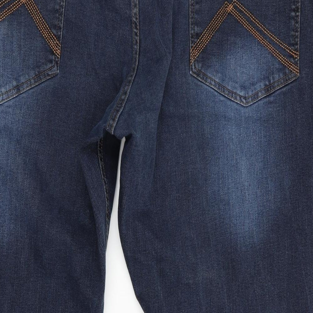 Union Blues Mens Blue   Straight Jeans  L28 in