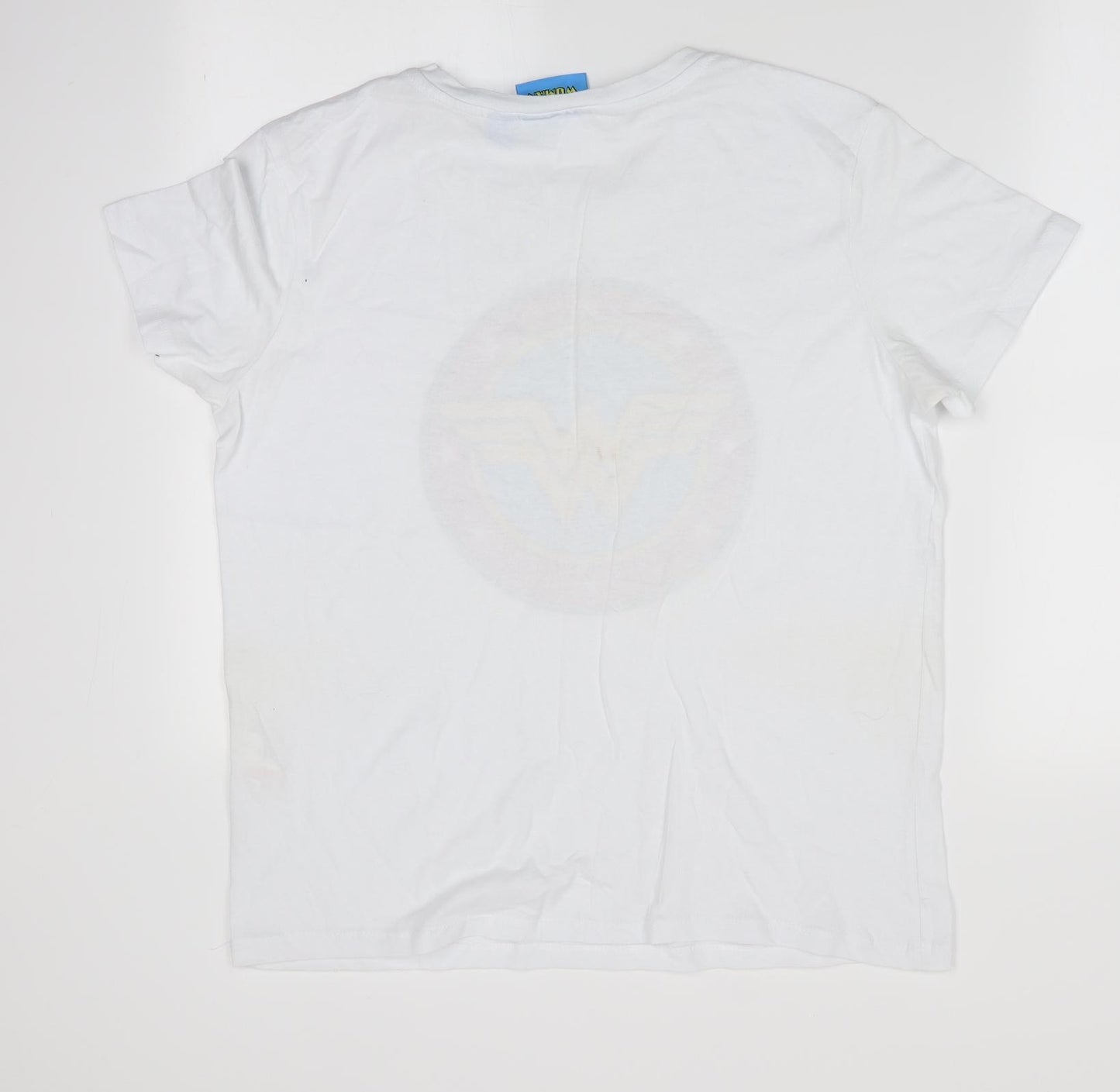 Primark Womens White   Basic T-Shirt Size 12  - Wonder Woman