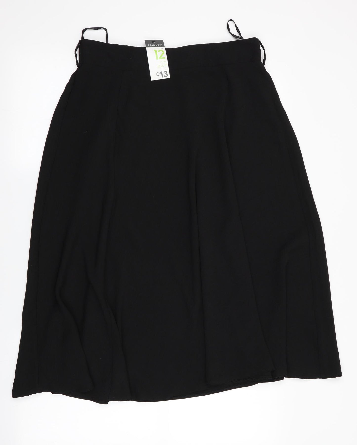 Primark Womens Black   Flare Skirt Size 12