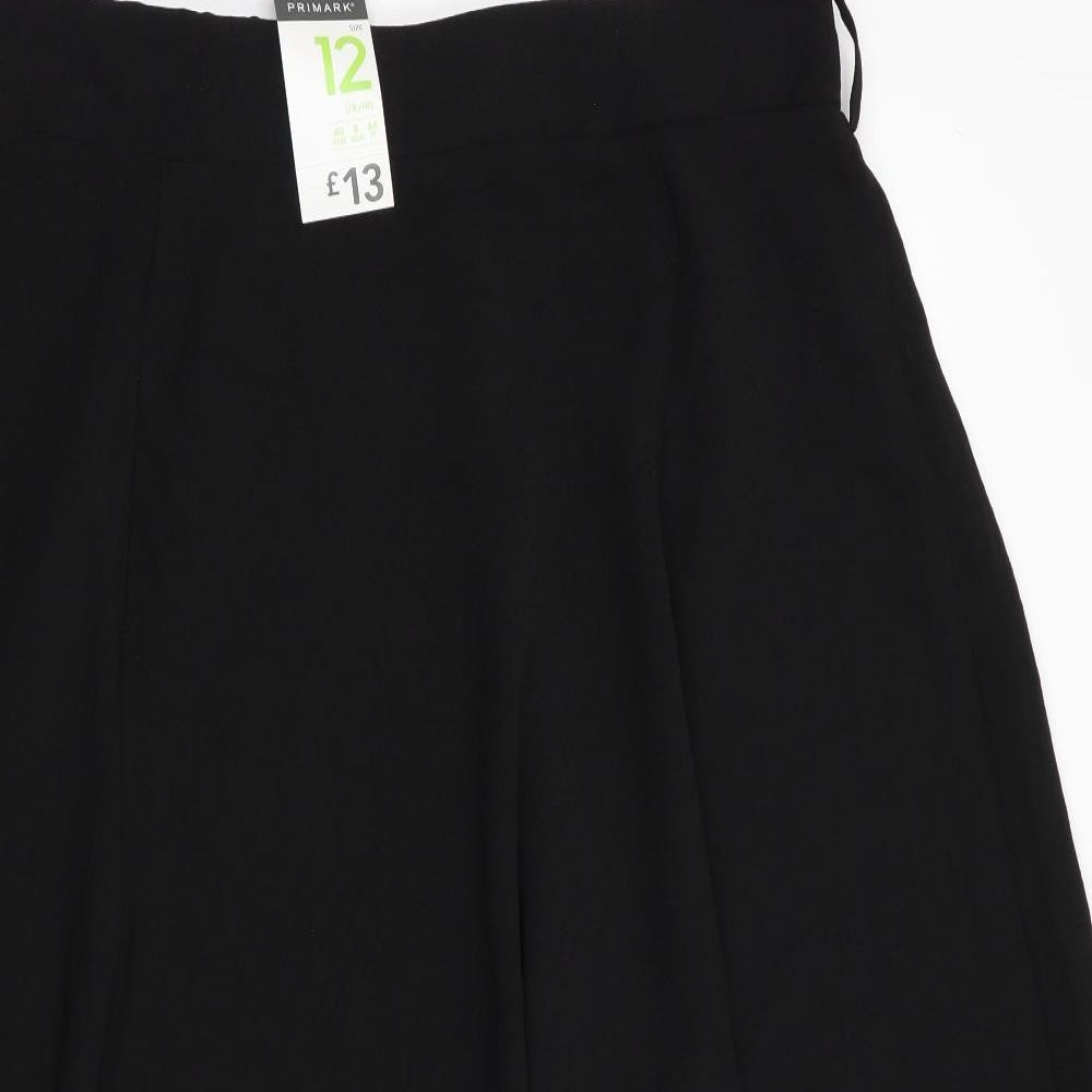 Primark Womens Black   Flare Skirt Size 12