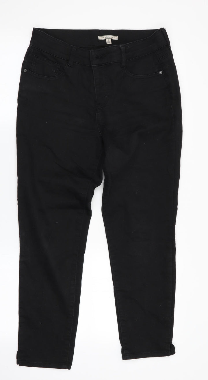 Bass Womens Black   Straight Jeans Size 8 L27 in