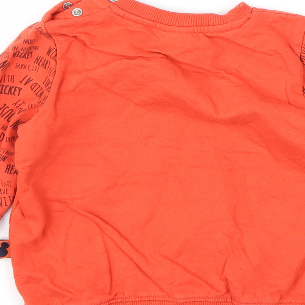 Disney Boys Orange   Pullover Jumper Size 3-4 Years  - Disney