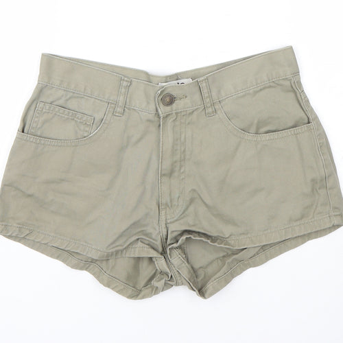 Moto  Womens Green   Hot Pants Shorts Size 10