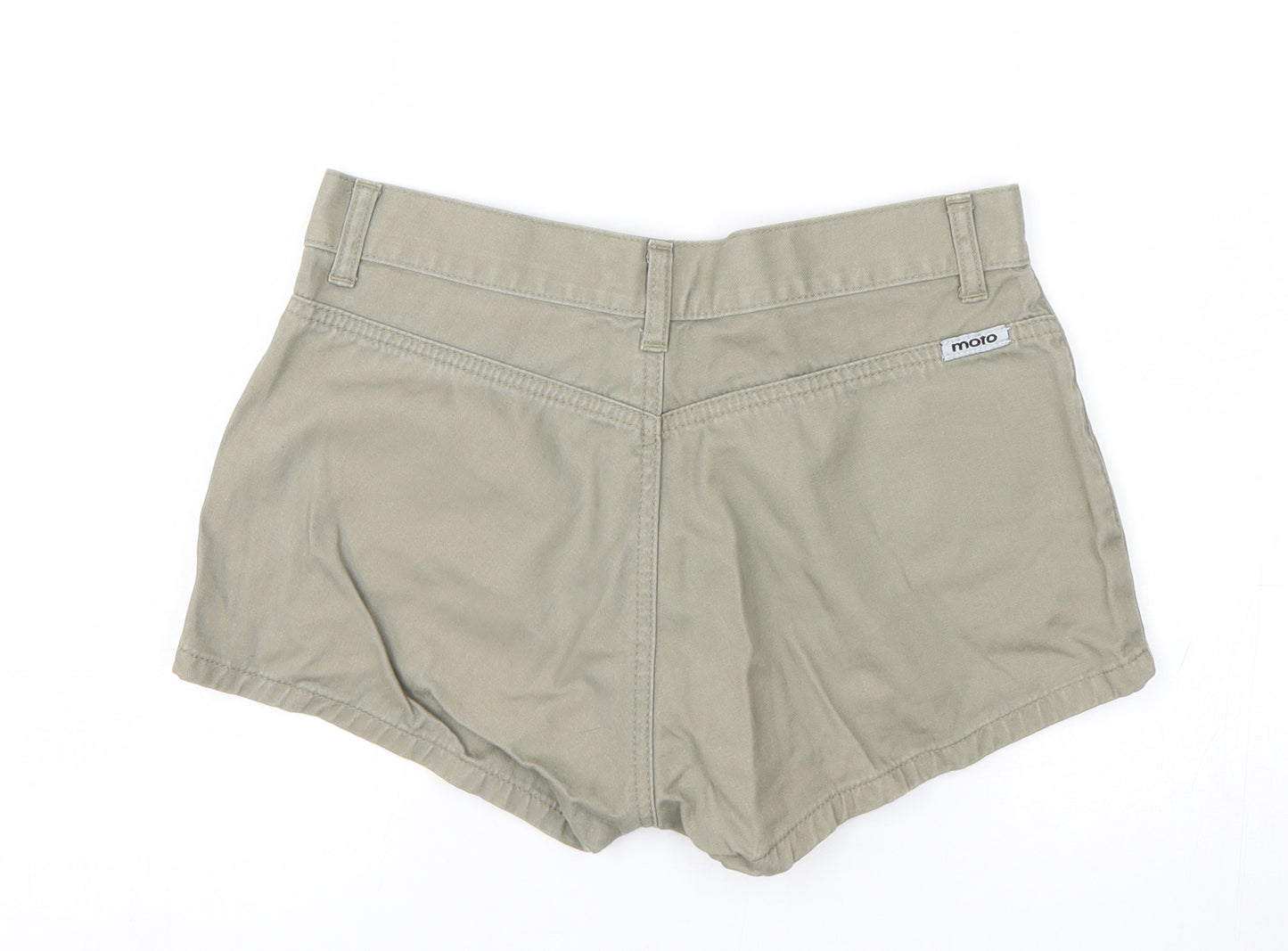 Moto  Womens Green   Hot Pants Shorts Size 10
