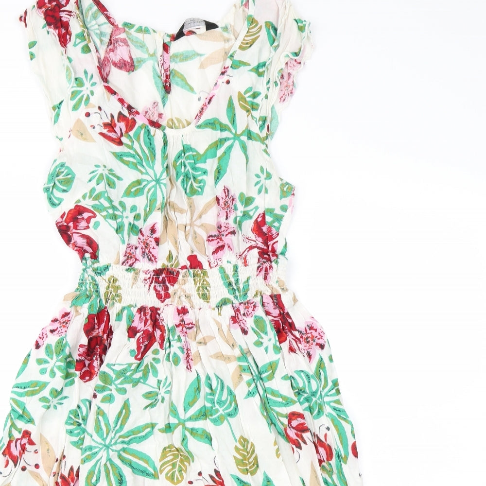 Dorothy Perkins Womens Multicoloured Floral  Fit & Flare  Size 12