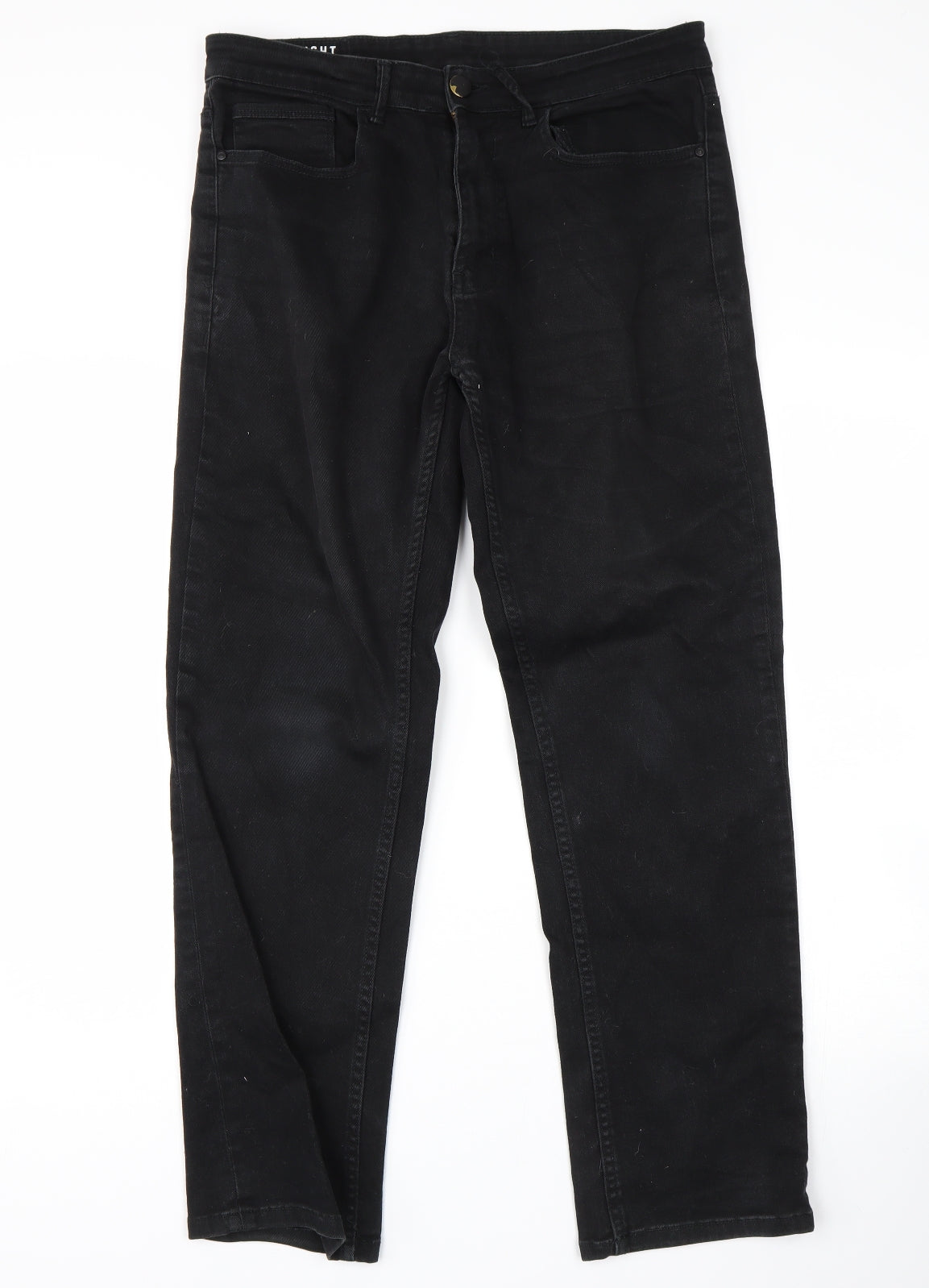 George Mens Black   Straight Jeans Size 34 L29 in