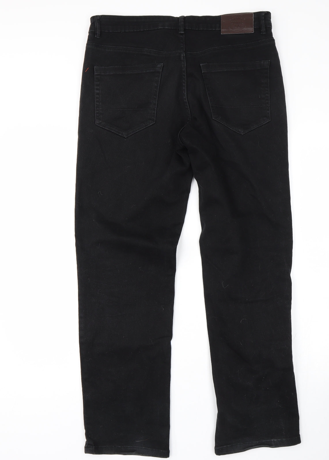 George Mens Black   Straight Jeans Size 34 L29 in