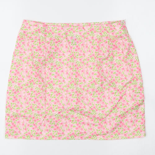 SheIn Womens Multicoloured Floral  Mini Skirt Size M