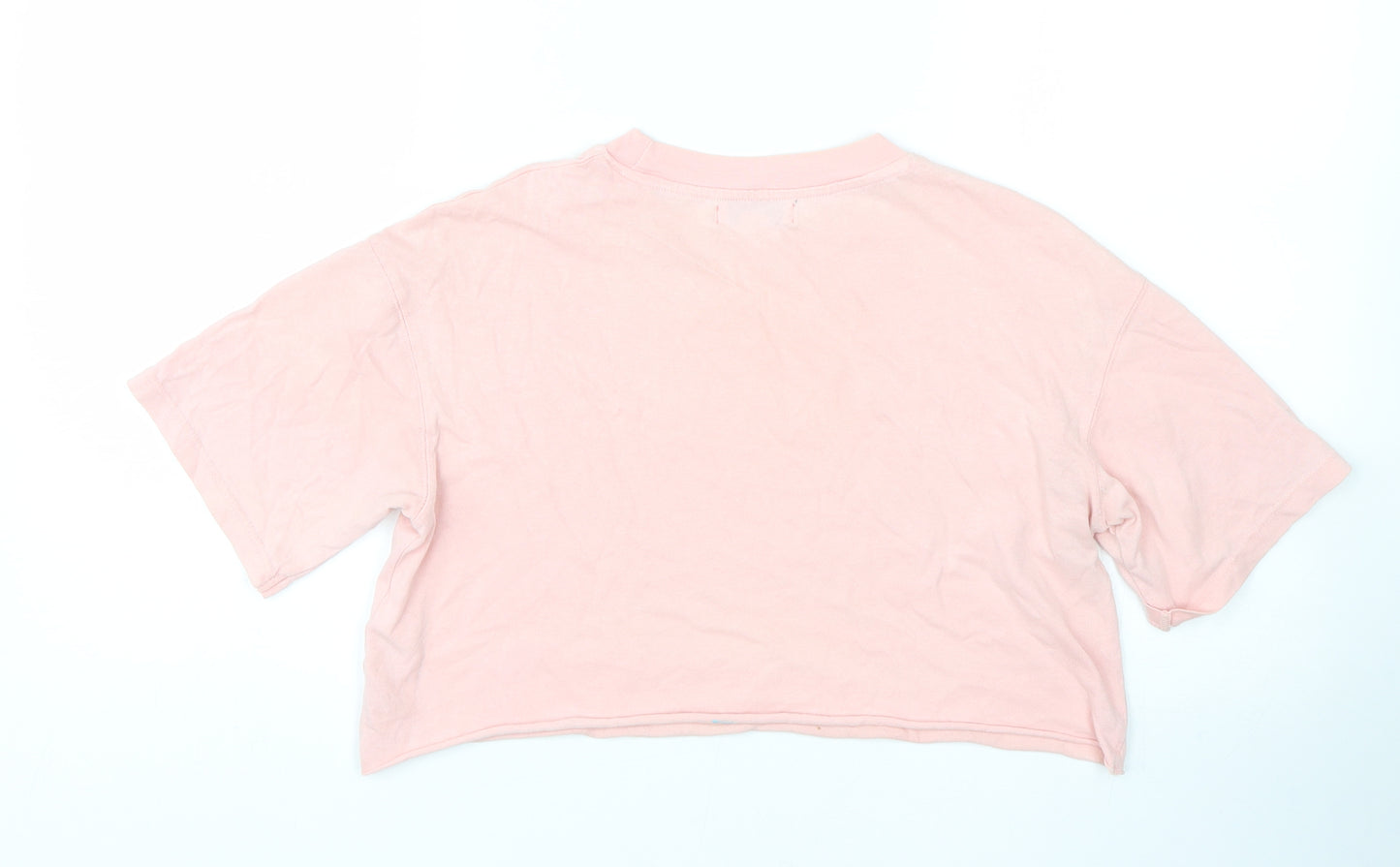 Topshop Womens Pink   Cropped T-Shirt Size 6