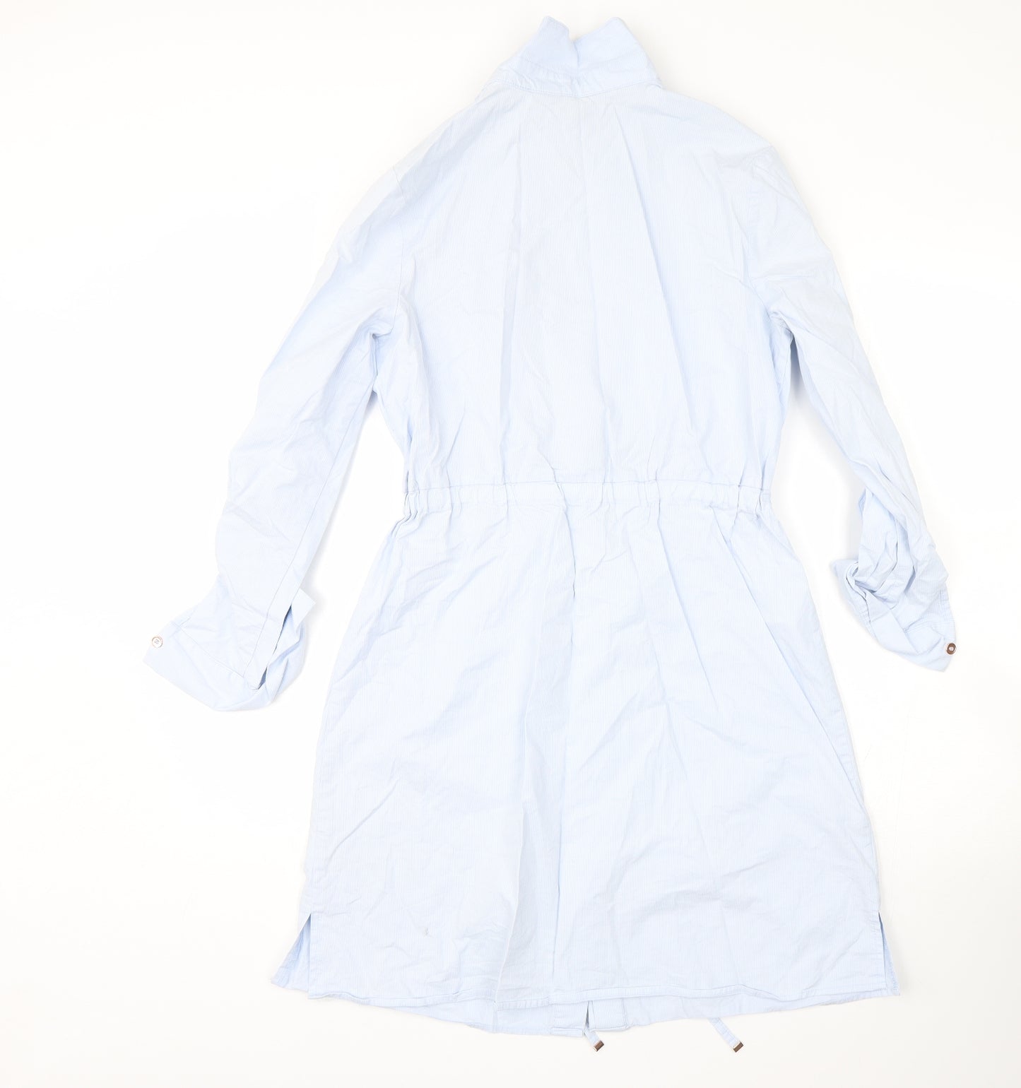 TU Womens Blue Striped  Shirt Dress  Size 10